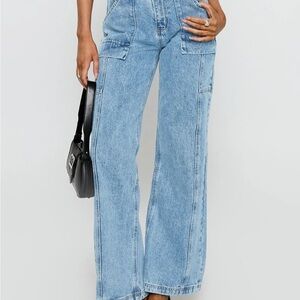 Princess Polly Denim Blue Flare Jeans